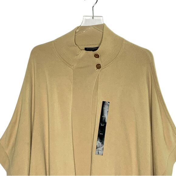 Banana Republic ML NEW Oversized Camel Cape Poncho Cardigan - Picture 5 of 10